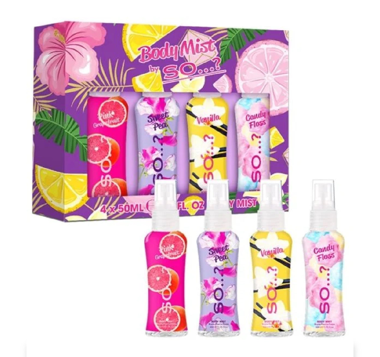 Coffret 4 minis Brumes BodyMist SO